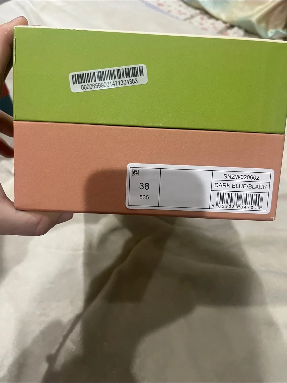 Marni Two-Tone Branded Box in Cream, Olive & Dusted Rose